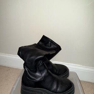 Aldo Black Combat Boots